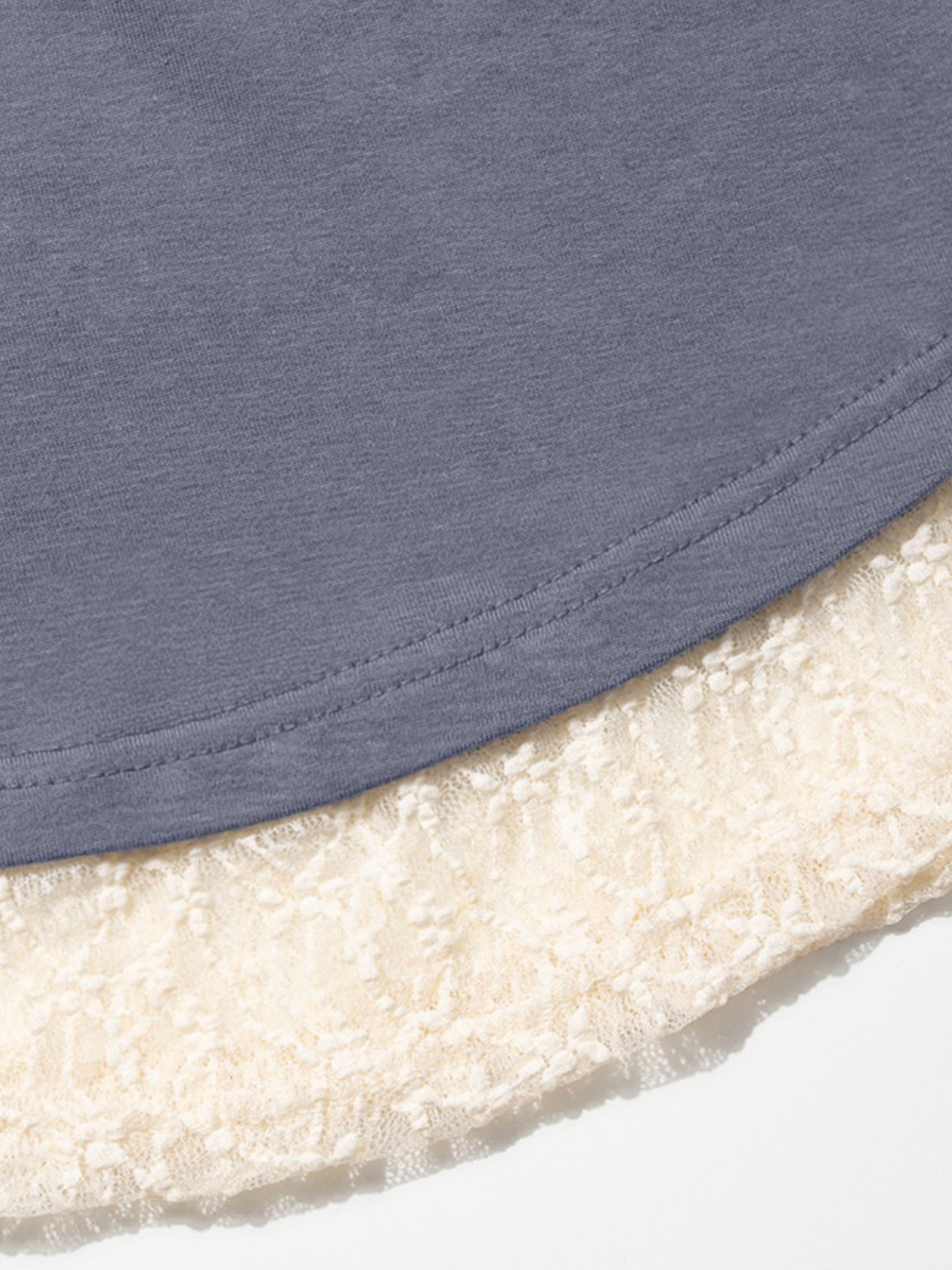 【FANCY CLUB】 LACE SQUARE NECK TOP