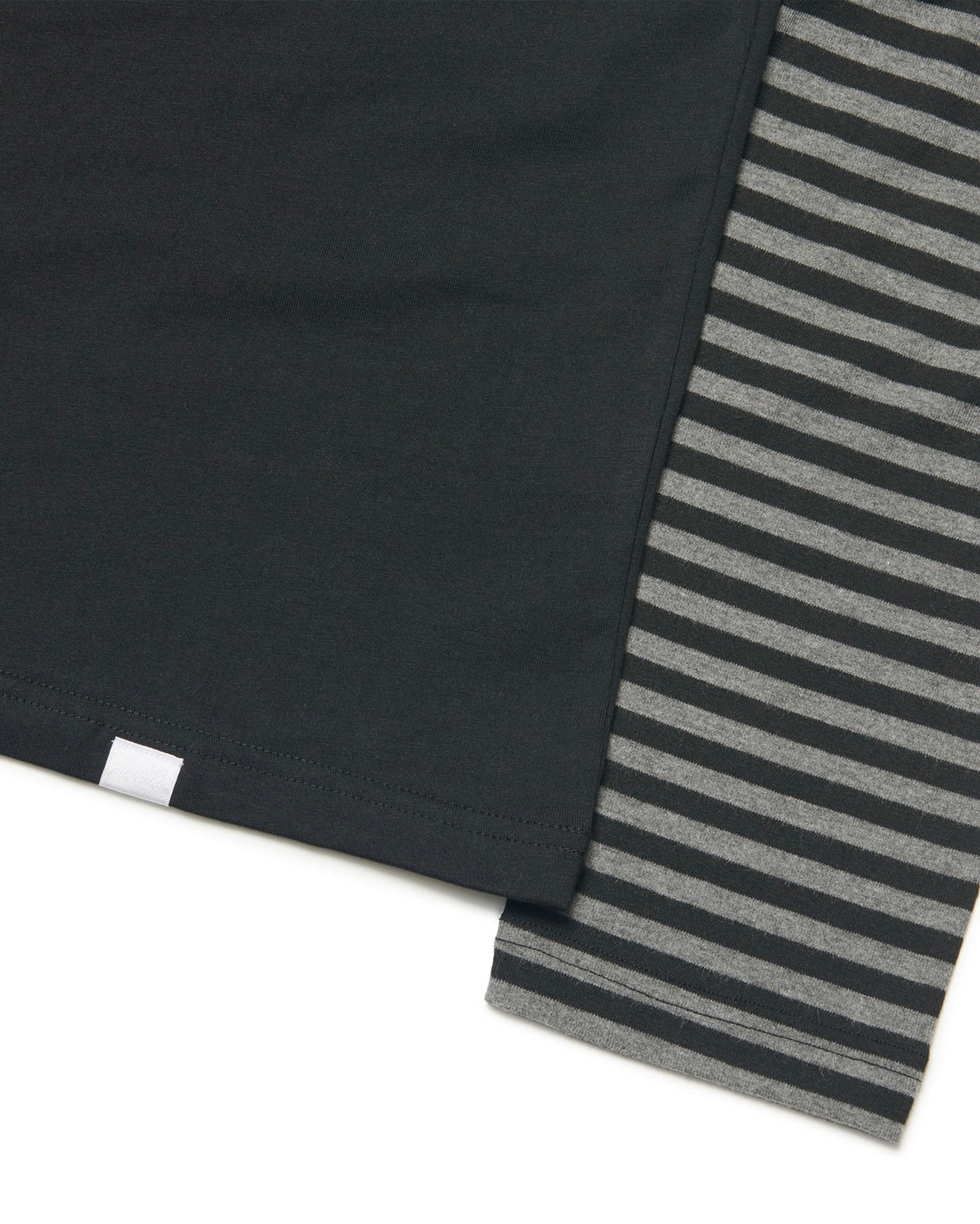 【NOMANUAL】STRIPE LAYERED LONG SLEEVE TEE