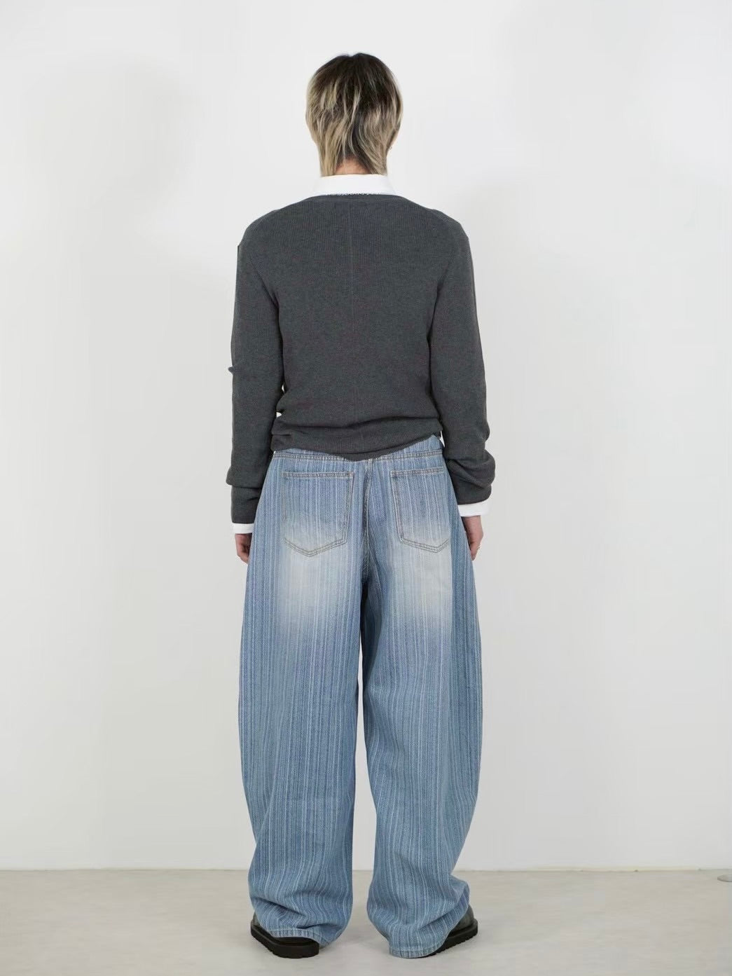【Chikashitsu +】henley neck long sleeve knit (4color)