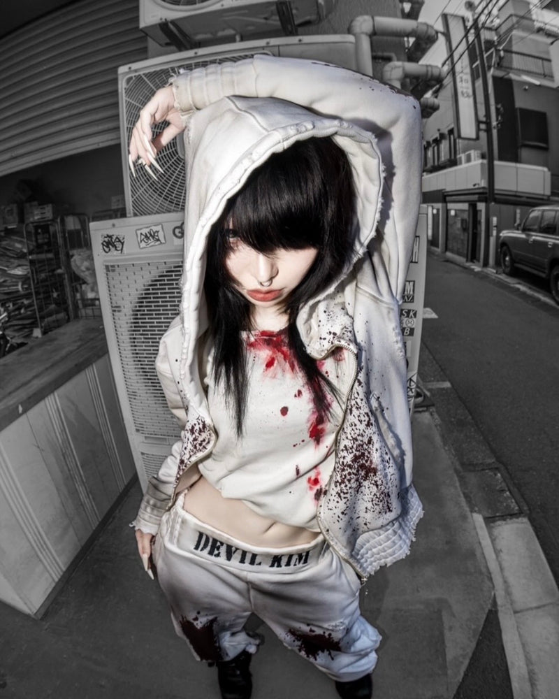 【DEVIL KIM】BLOOD HOODIE ZIPUP