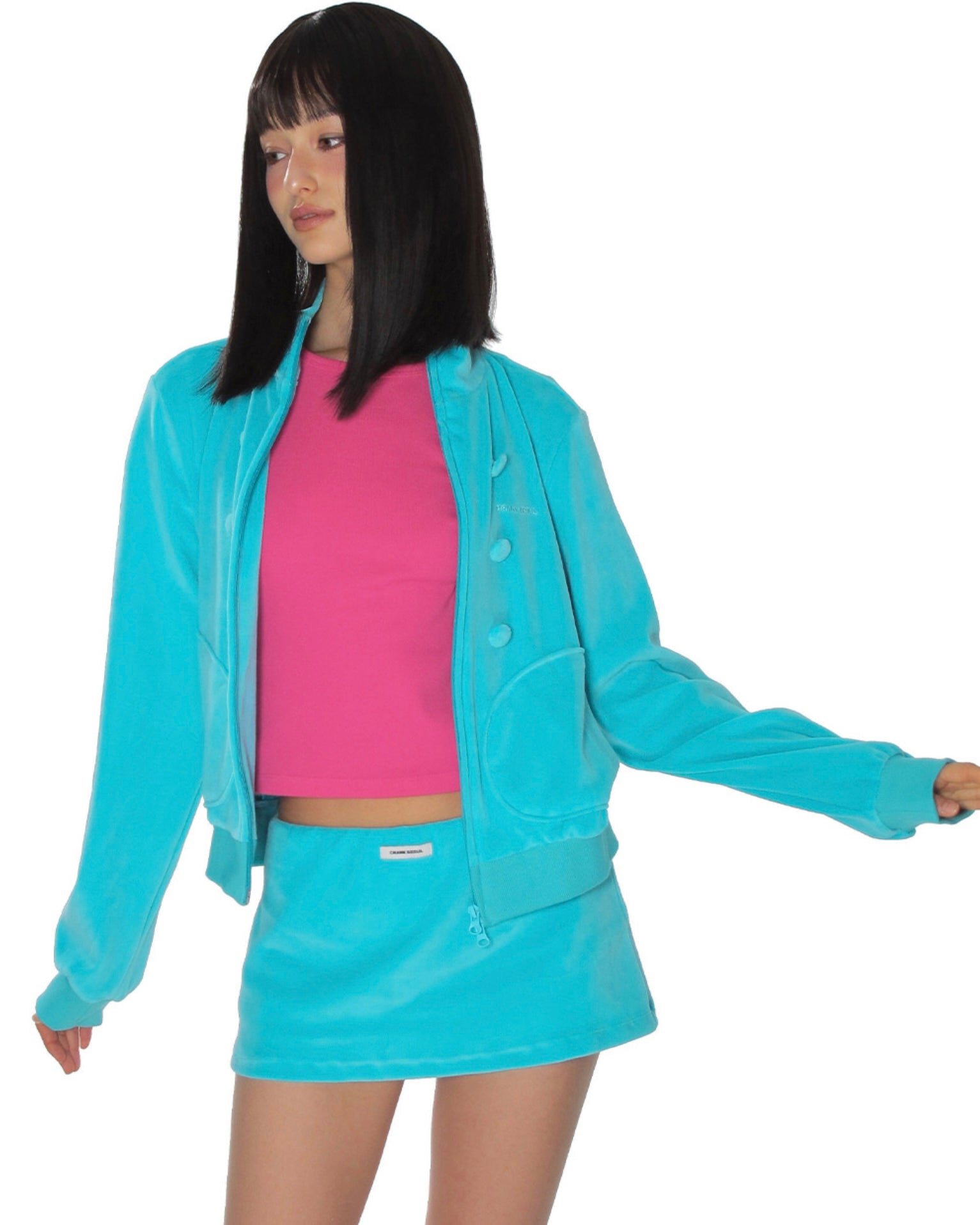 【CRANK】TOGGLE TERRY ZIP-UP