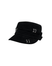 【LECYTO】Multiple Pierced Flap Cap
