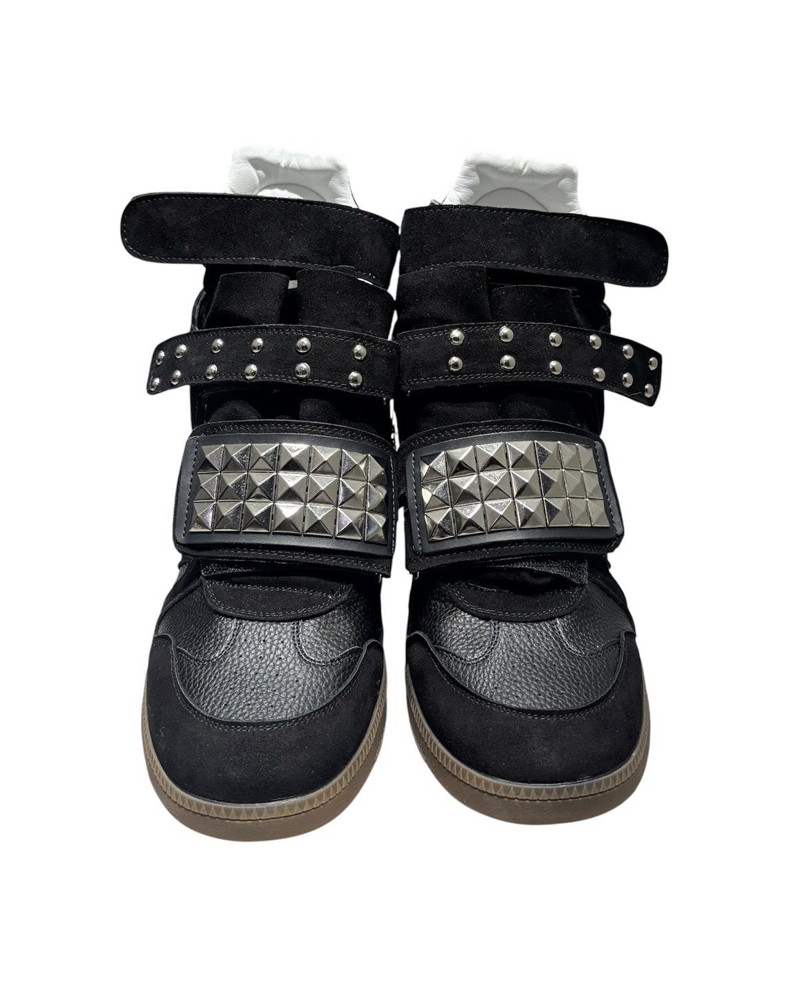 国際配送【Never mind the XU】Studs Wedge High Top Sneakers