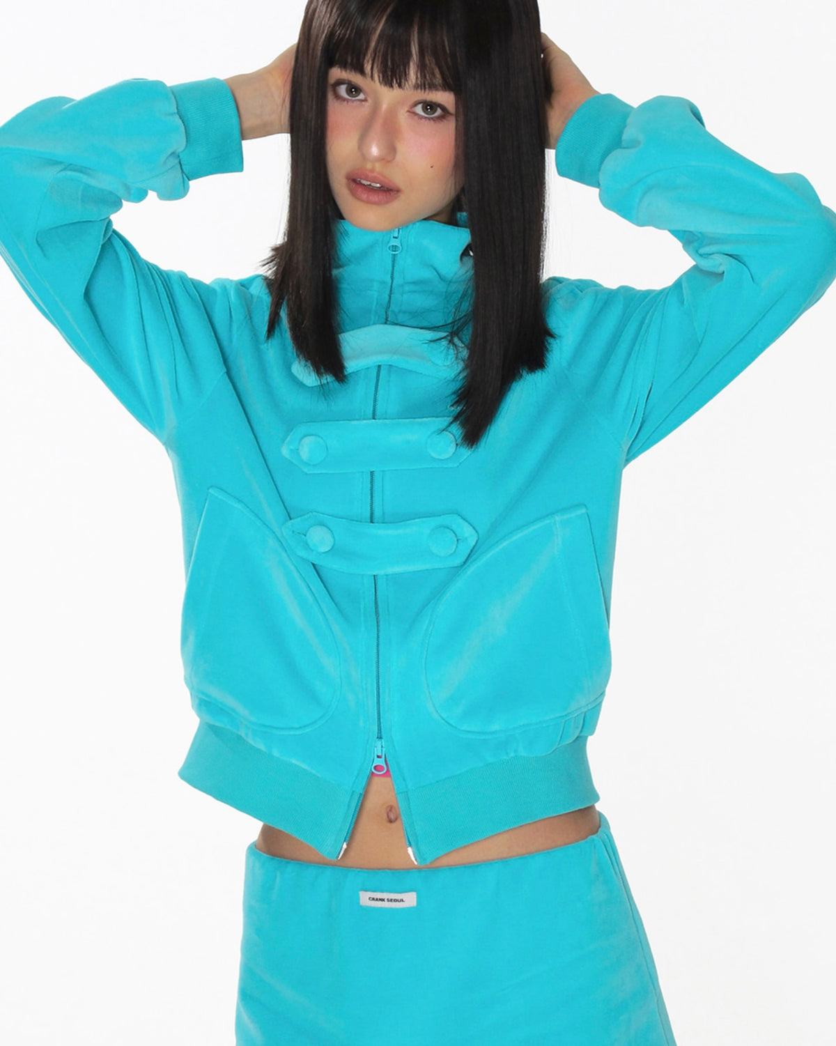 【CRANK】TOGGLE TERRY ZIP-UP