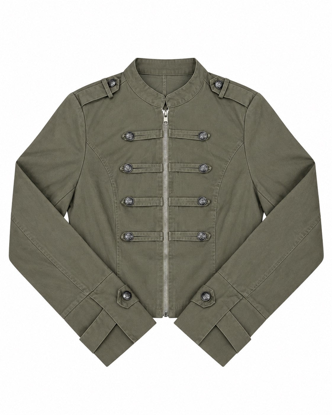 受注制【Never mind the XU】Napoleon grunge denim jacket (2color)