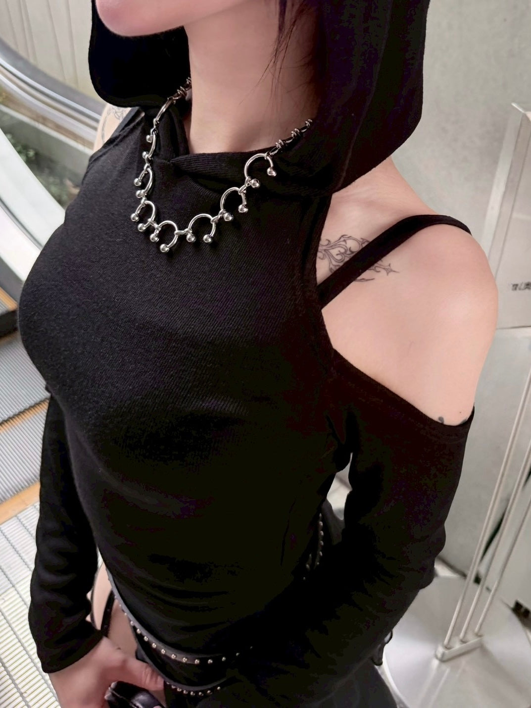 受注制【nmtc+】back slit hoodie (3color)