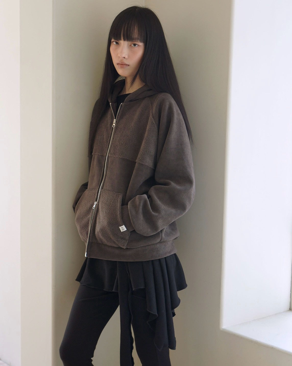 【Uglyshadow】FLEECE HOODIE ZIP-UP