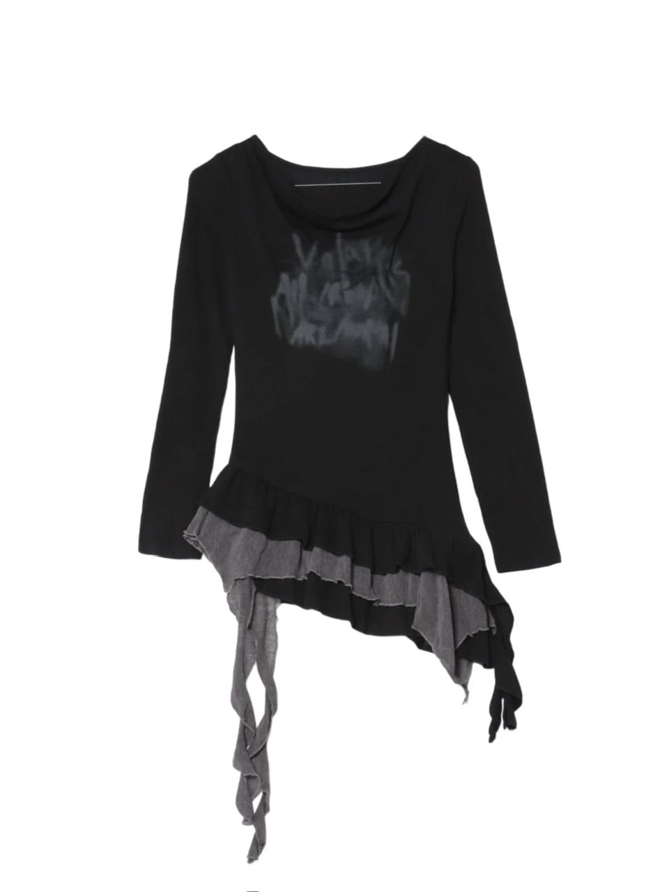 【Never mind the XU】layered long sleeve (2color)