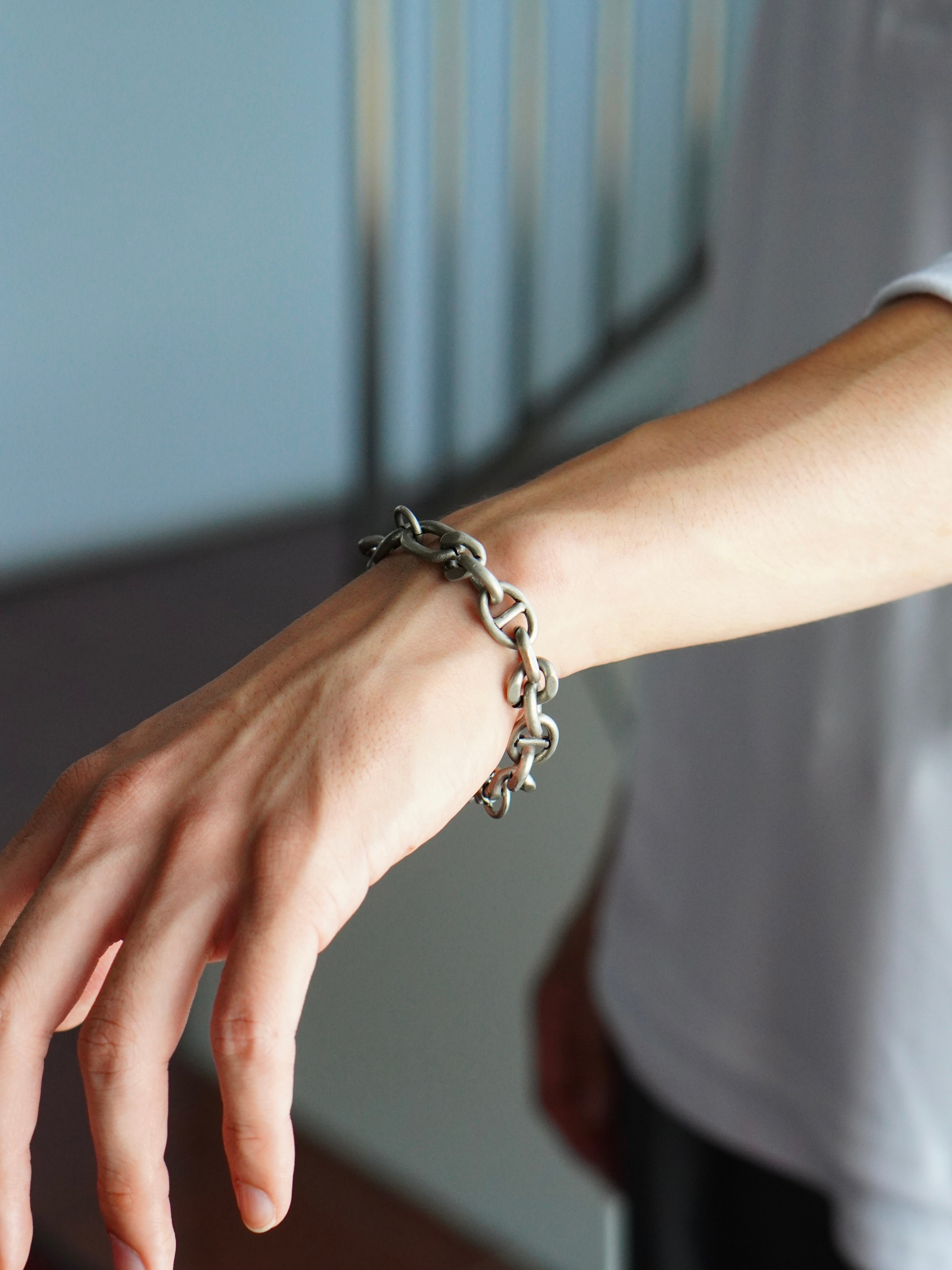5/23 20:00発売【CHIKASHITSU PLUS HIGH】Anchor links bracelet (2color)