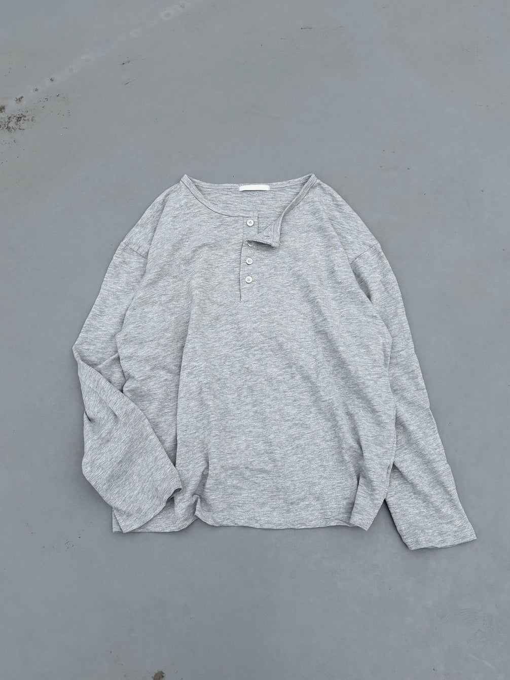 受注制【youll】basic henry neck long sleeve (2color)