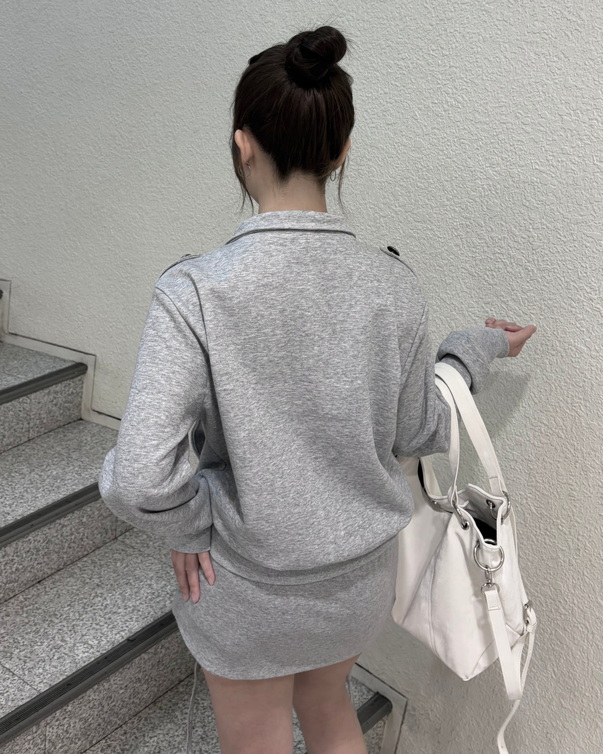 受注制【nmtc+】high neck napoleon zip up jacket (2color)
