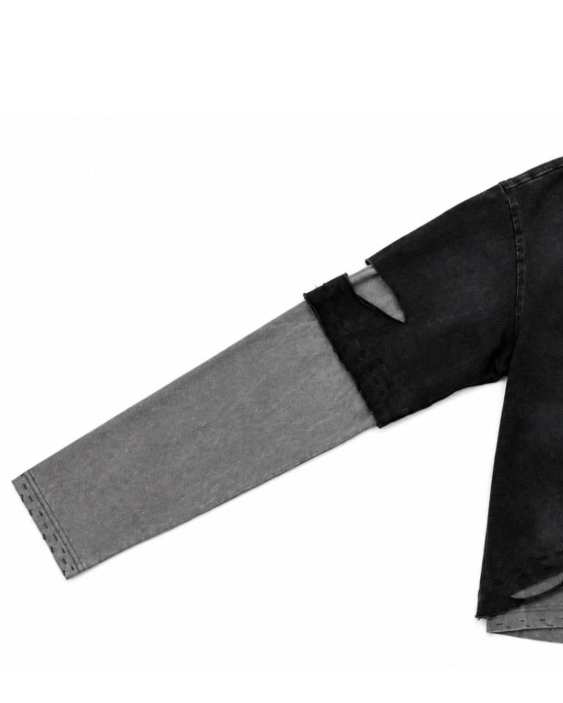【DIG YOUR OWN GRAVE】TRIBAL CROSS LAYERED TOP