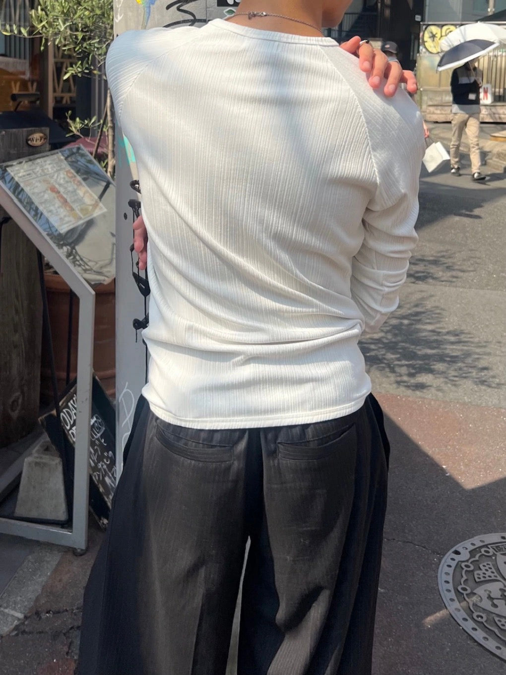 東京店WEB限定受注制【Chikashitsu +】snap rib henley neck tee / 【チカシツプラス】スナップリブヘンリーネックTシャツ (4color)