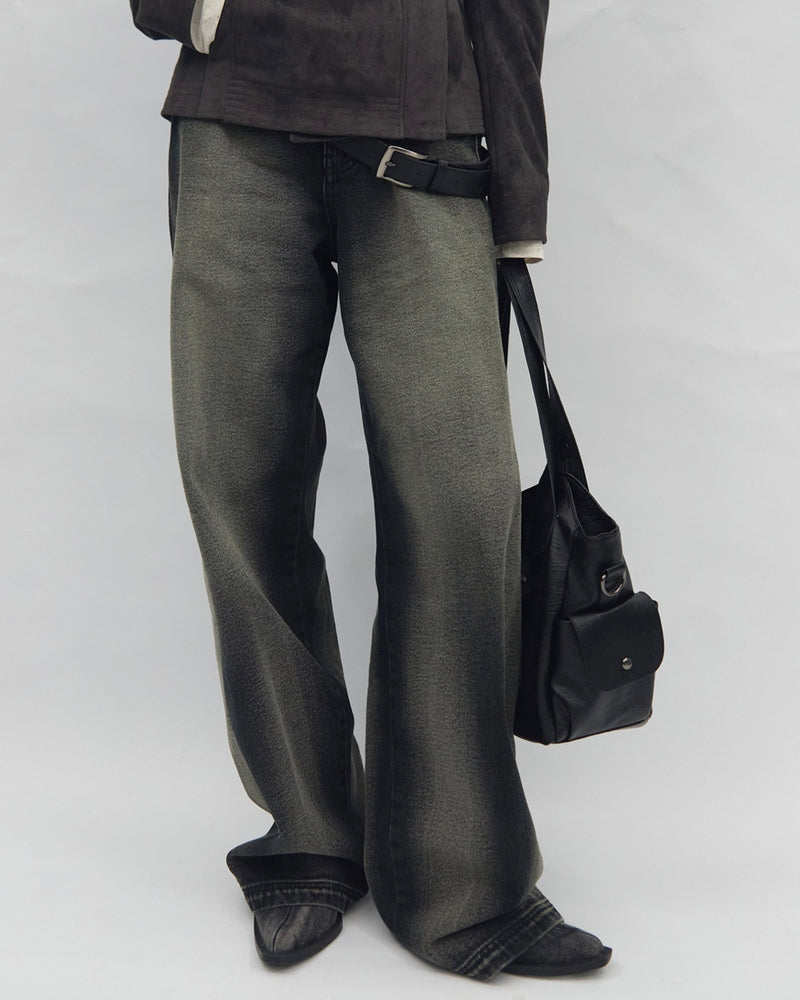 【BLR BLUER】Marked Silence Denim Pants
