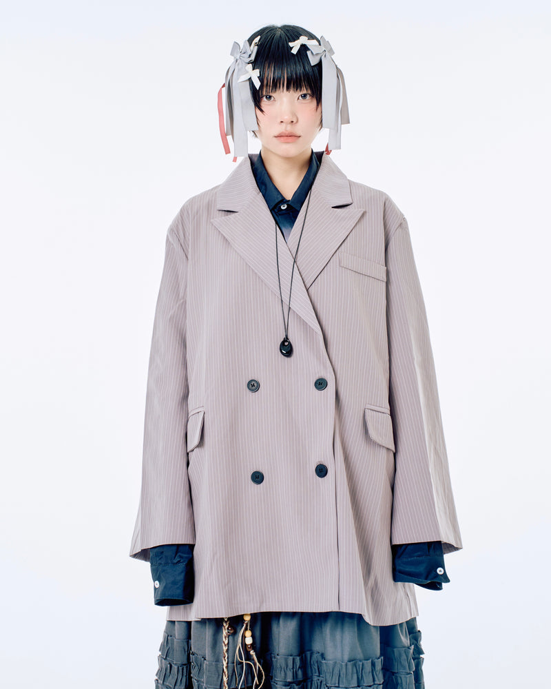 国際配送【Nerd out XU】big stripe tailored jacket