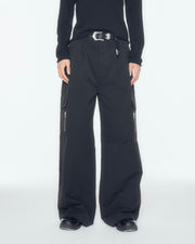 【CS】two tuck nylon cargo trousers