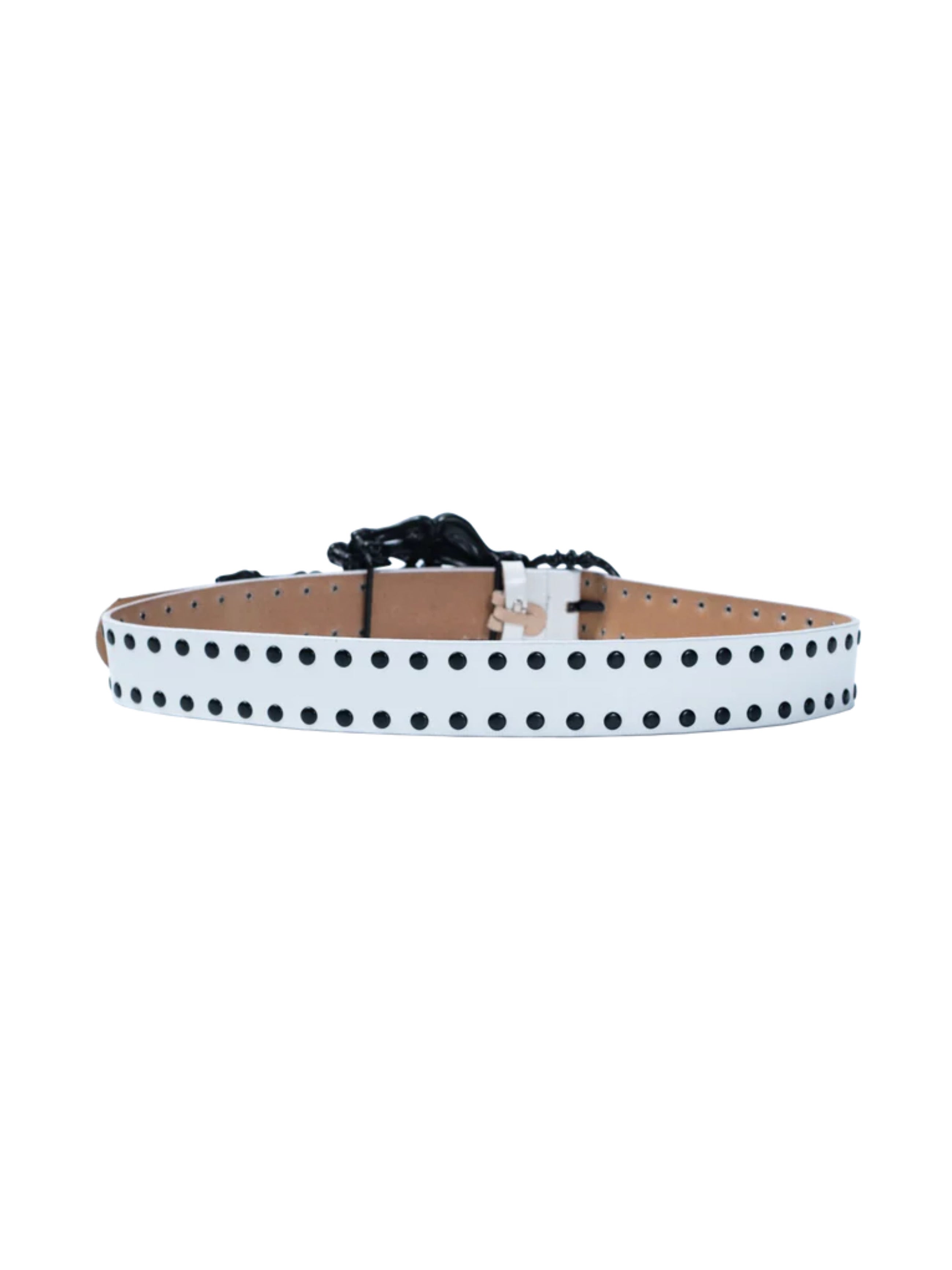 【F.V.V.O】Skeleton Hand & Spikes Leather Belt