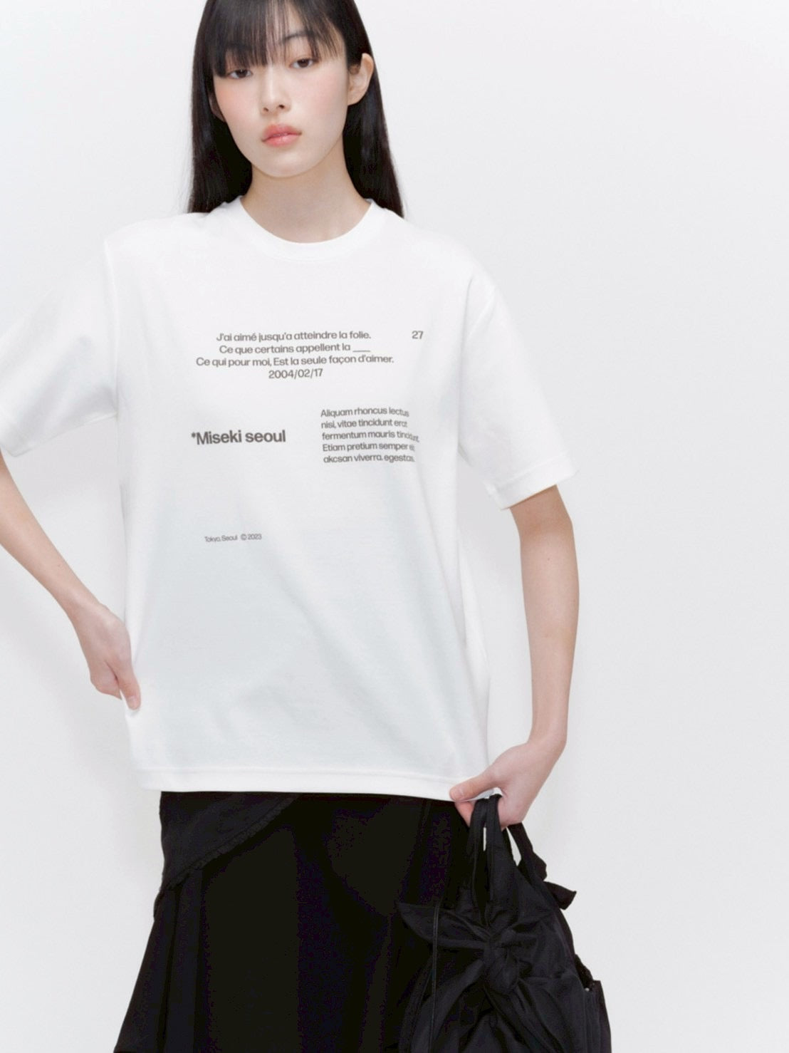 【Miseki seoul】Miseki typography short sleeves