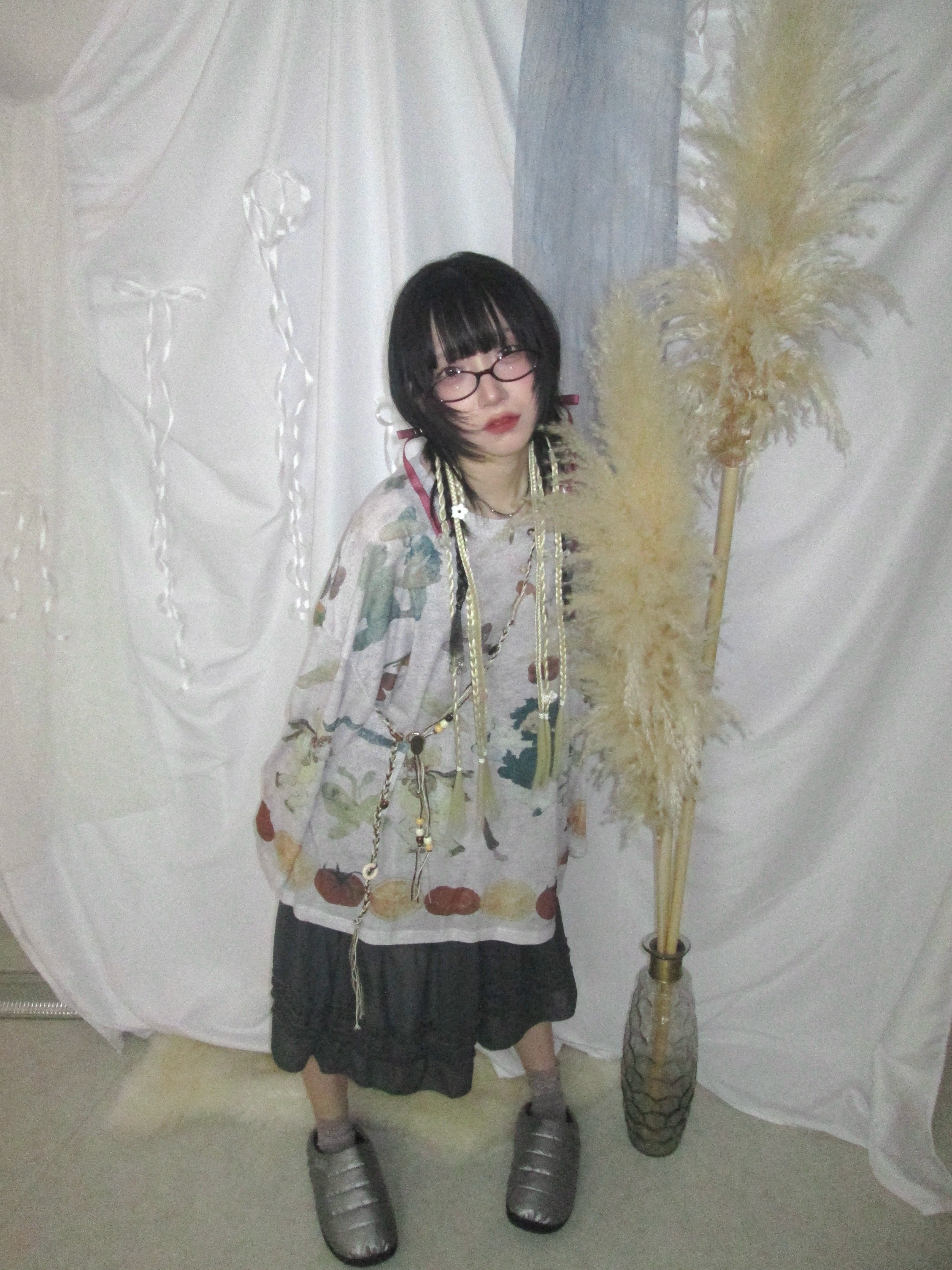 5/29 20:00発売 国際配送【Nerd out XU】fey see-through long sleeve