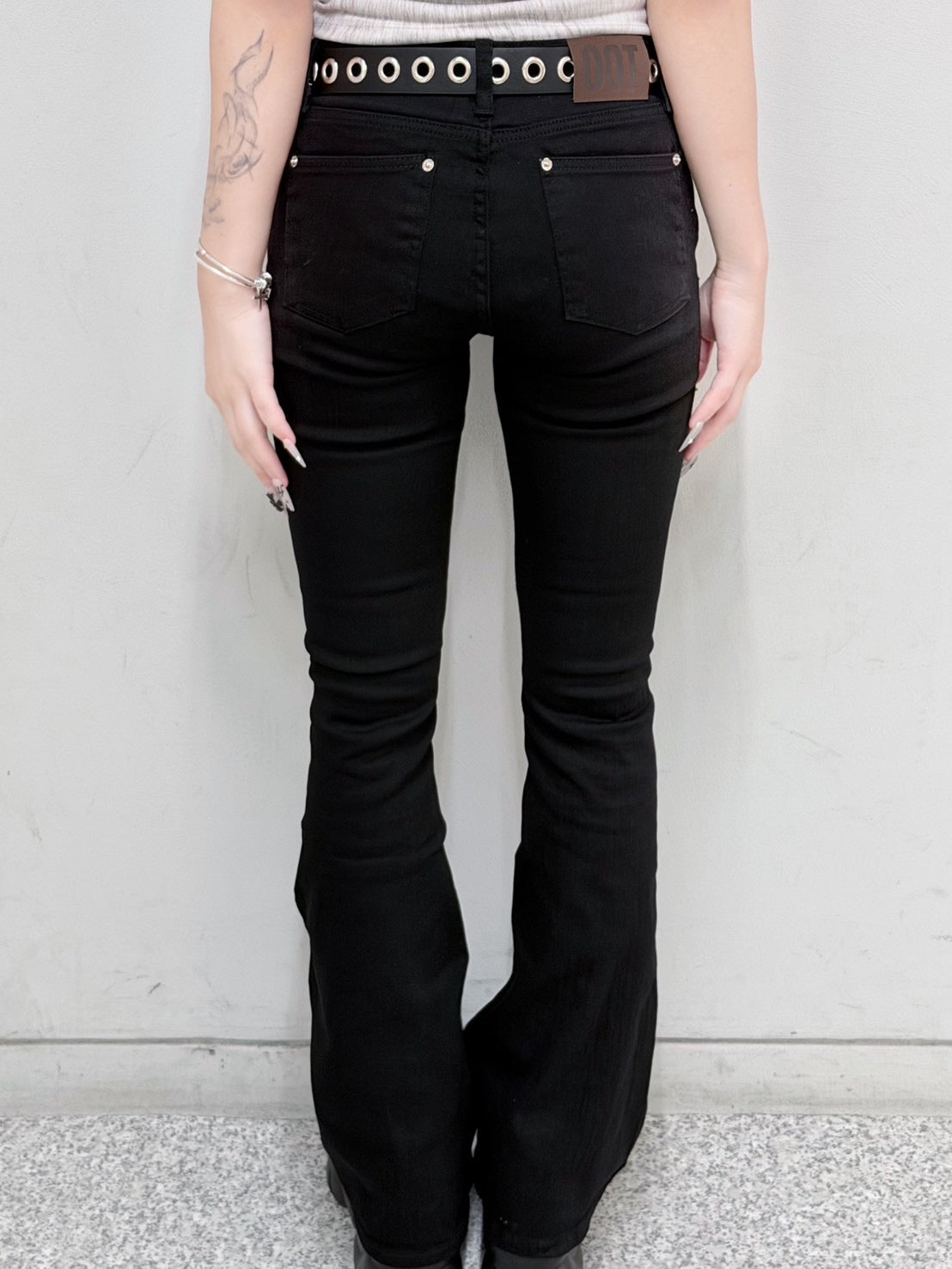 受注制【nmtc+】low rise bootscut denim pants