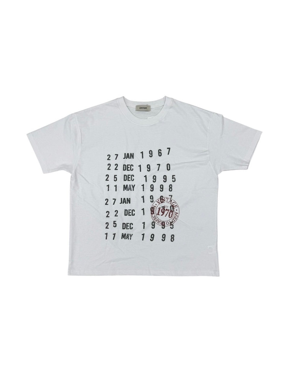 6/19 20:00発売 受注制【nmtc+】Washed Semi Crop Lettering Tee (3color)