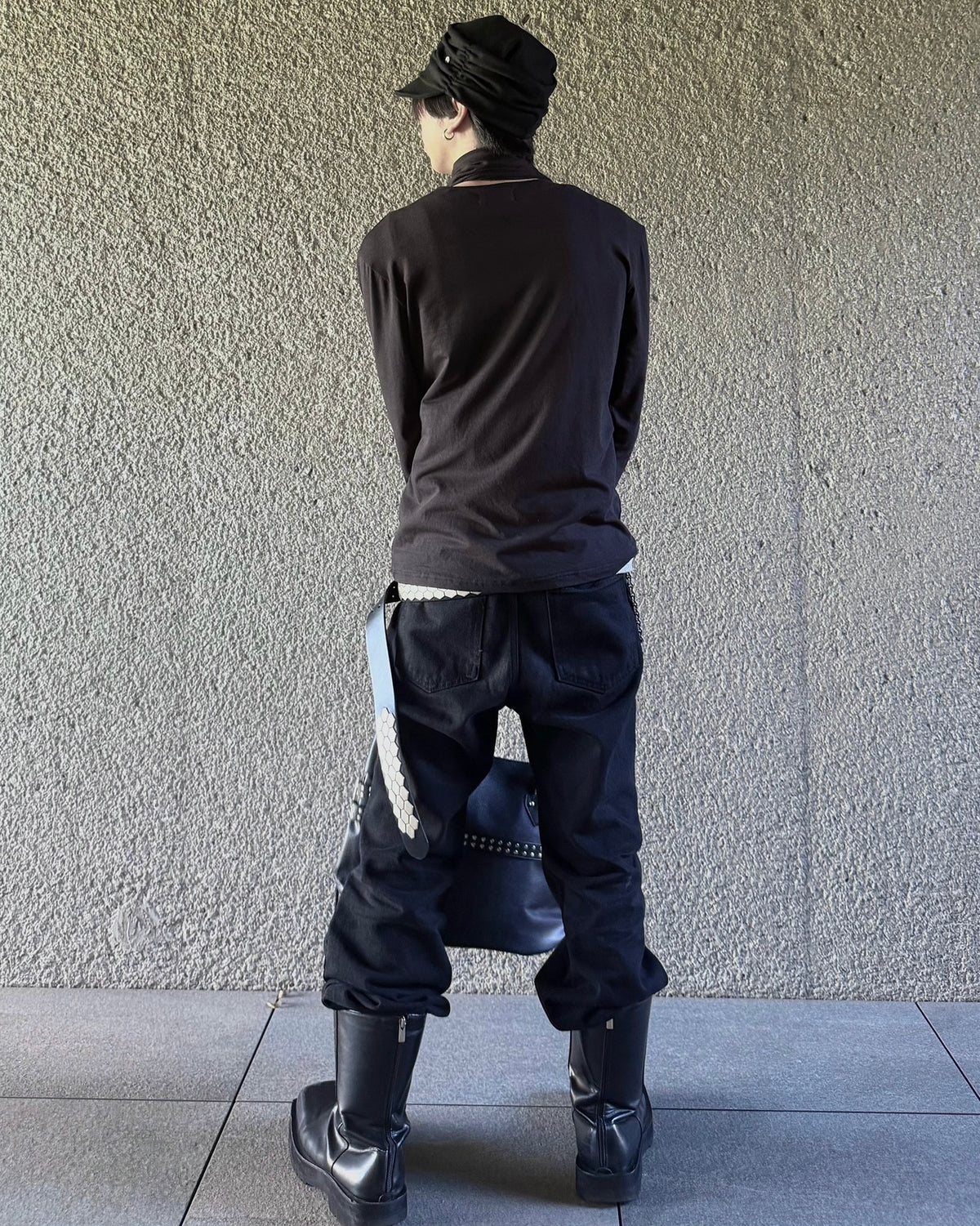 受注制【nmtc+】Draped Scarf Neck Top (2color)