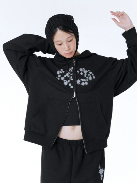 【Miseki seoul】Midnight star over zip-up hoodie