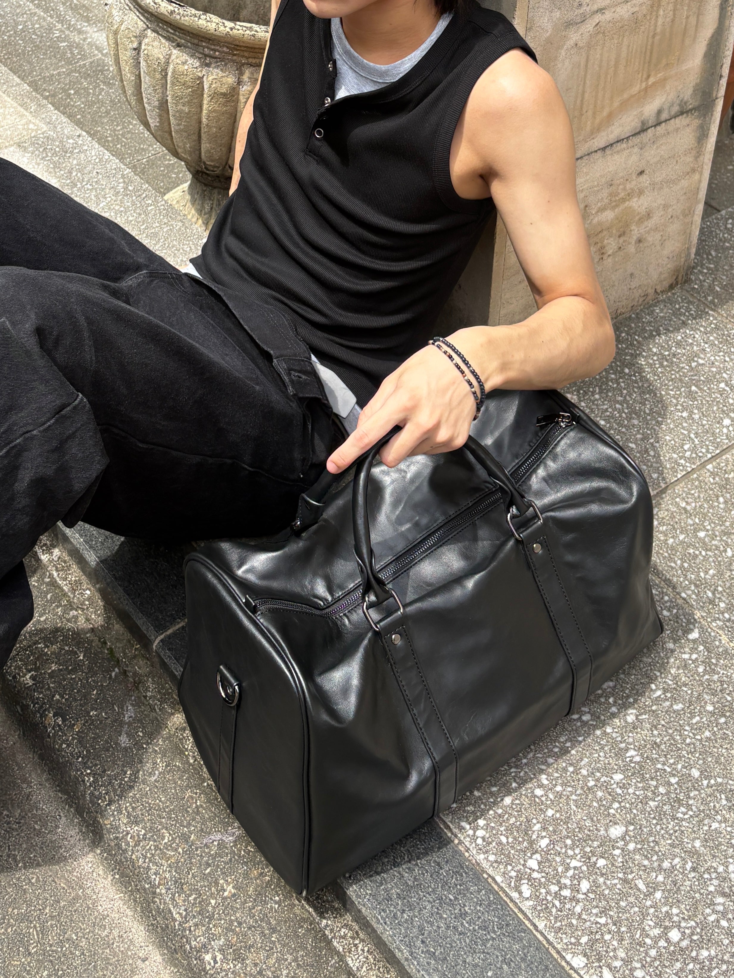 受注制【youll】simple boston bag