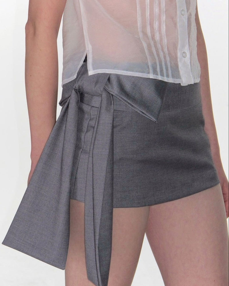 【CRANK】RIBBON MICRO SKIRT