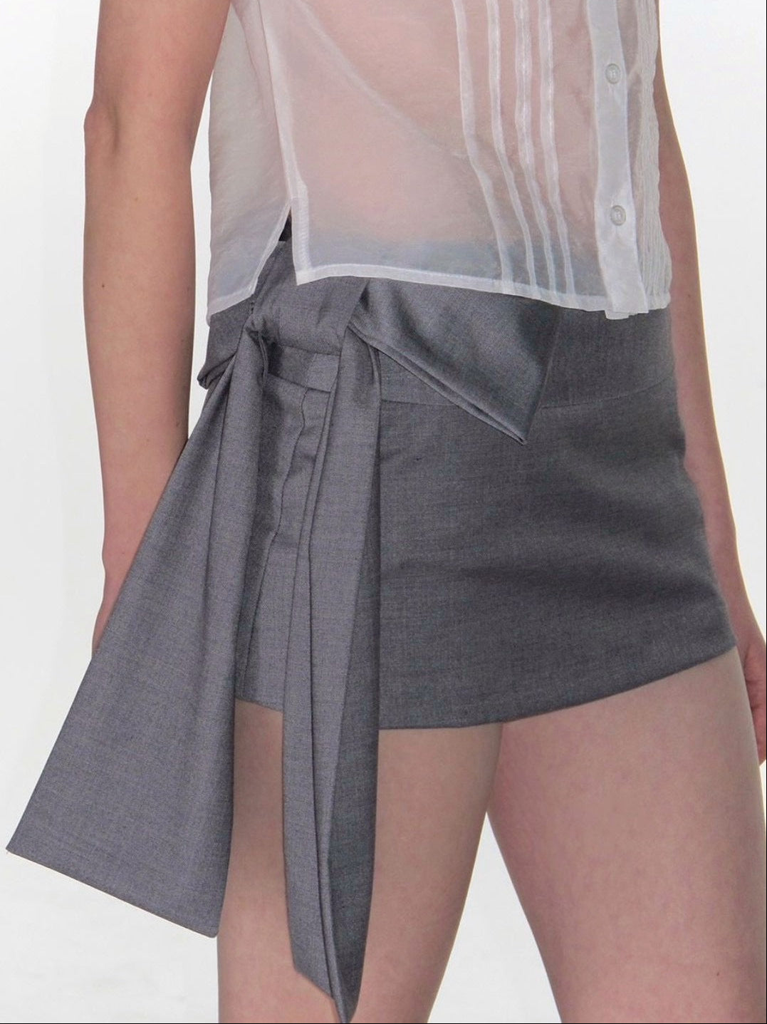 【CRANK】RIBBON MICRO SKIRT