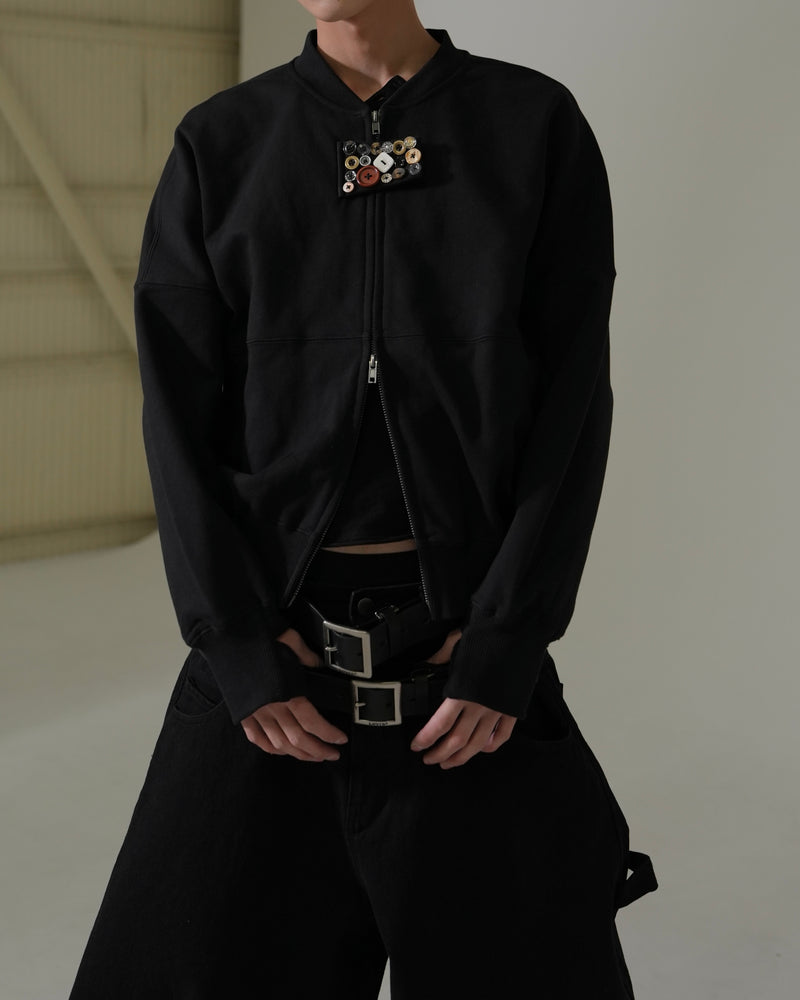 【Lee fi Ne】Multi Button Zip-Up Jacket