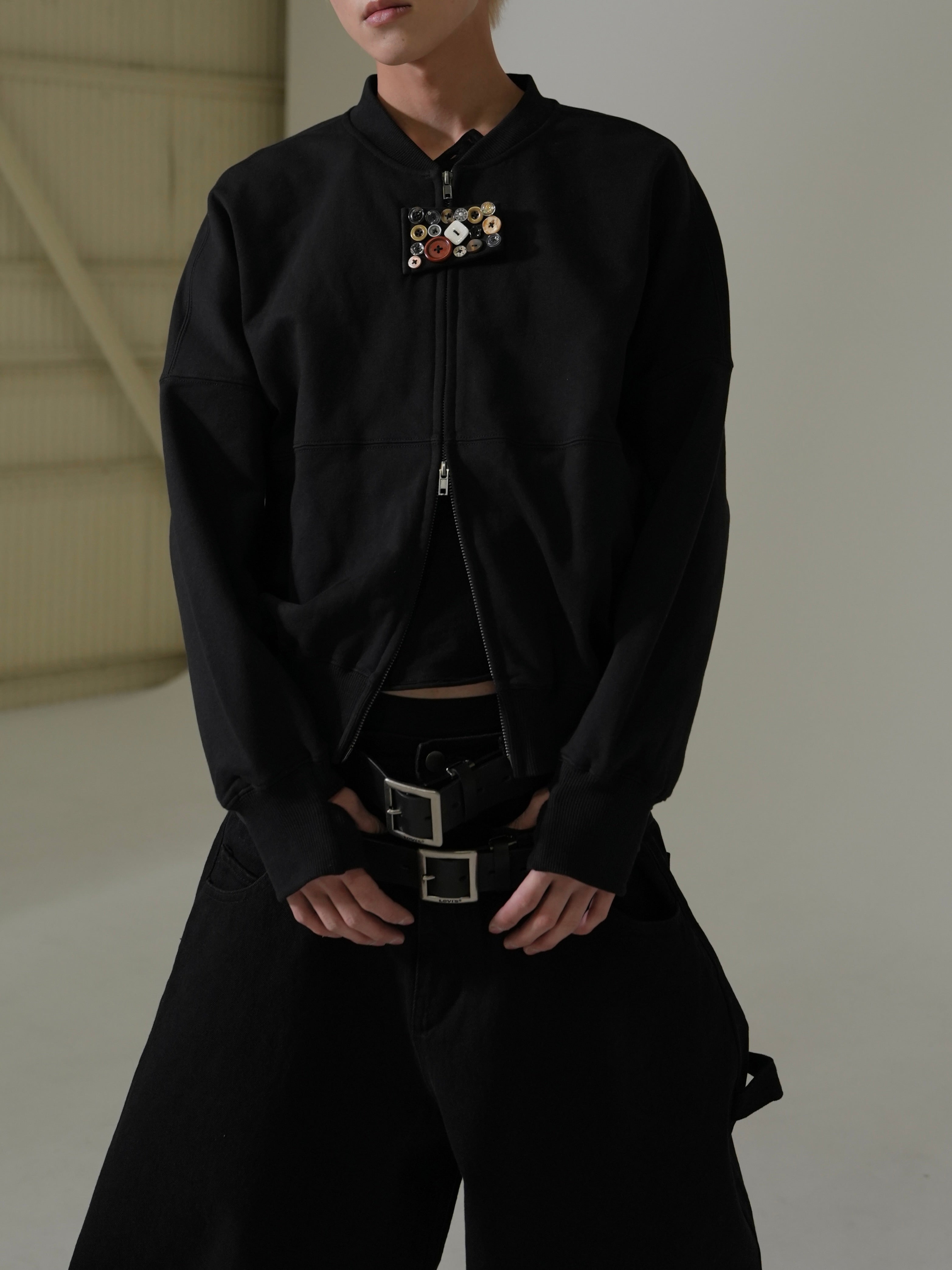 【Lee fi Ne】Multi Button Zip-Up Jacket