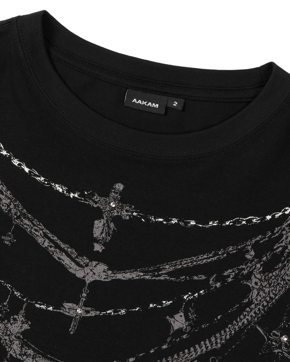 【AAKAM】Gothic Chain Printed Long Sleeve