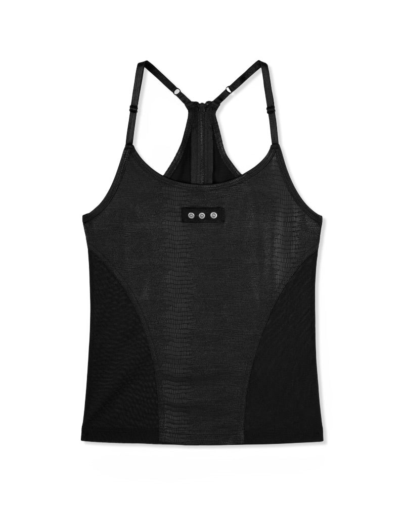 【bonienkiye】Back Zip Mesh Tank