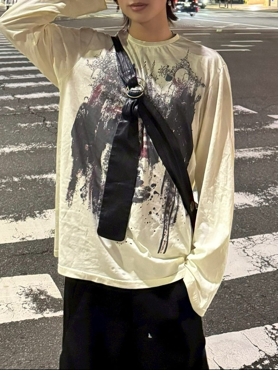 国際配送【RENOL】grunge long sleeve tee