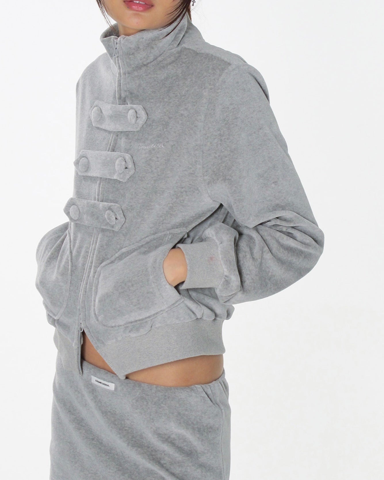 【CRANK】TOGGLE TERRY ZIP-UP