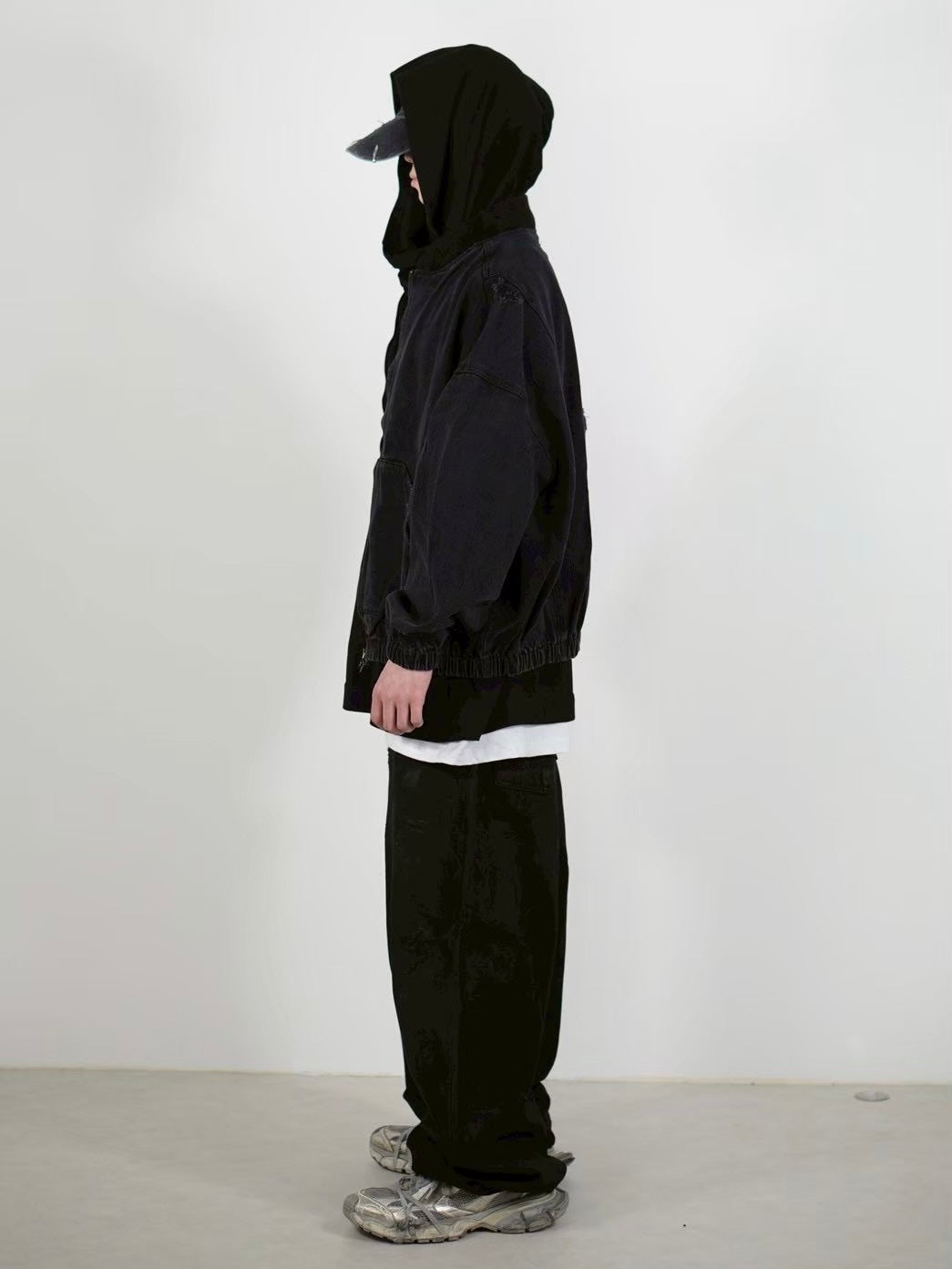 【Chikashitsu +】denim flight bomber jacket (2color)