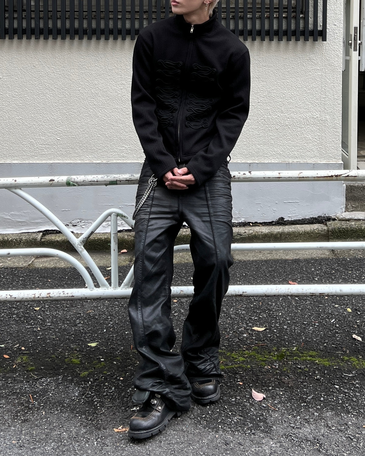 大阪店WEB限定受注制【Chikashitsu +】napoleon details zip-up (2color)