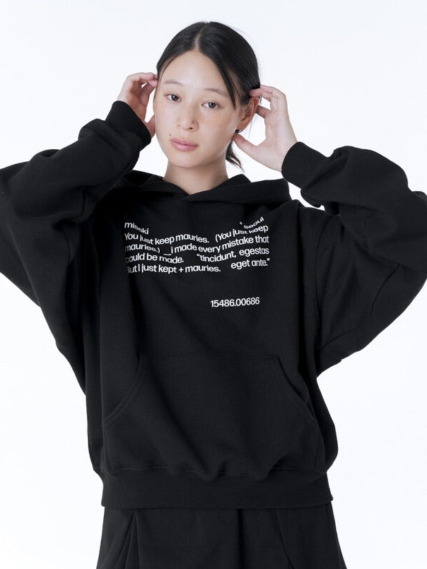 【Miseki seoul】Quote sweat hoodie