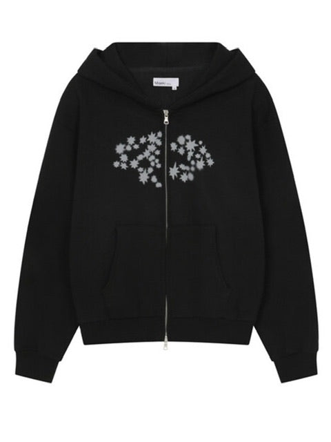 【Miseki seoul】Midnight star over zip-up hoodie