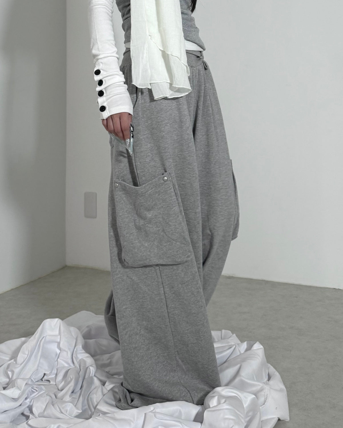 名古屋店WEB限定受注制【nmtc+】Folding Cargo Sweat Pants (2color)