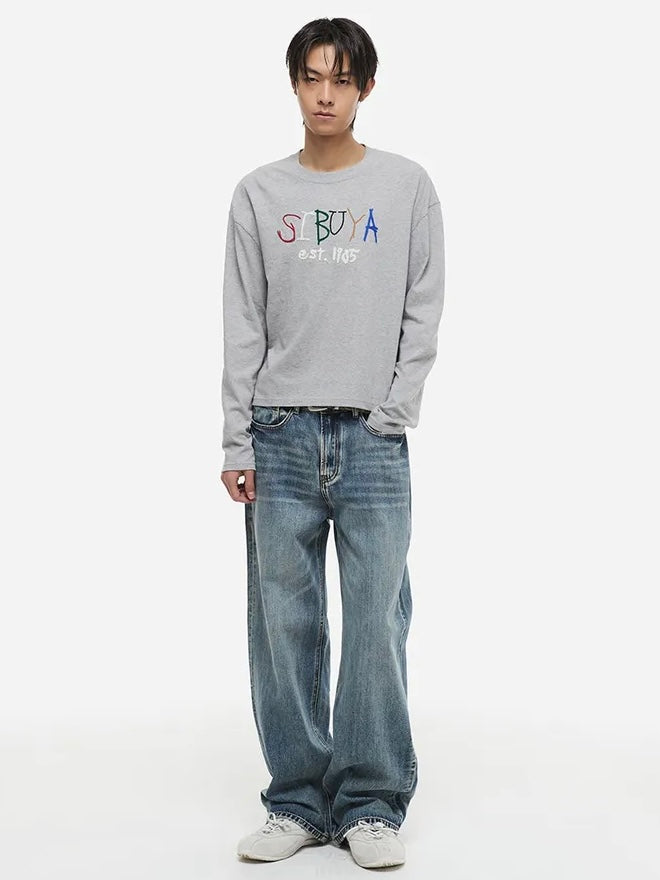 【DNSR】Relax Wide Denim Pants