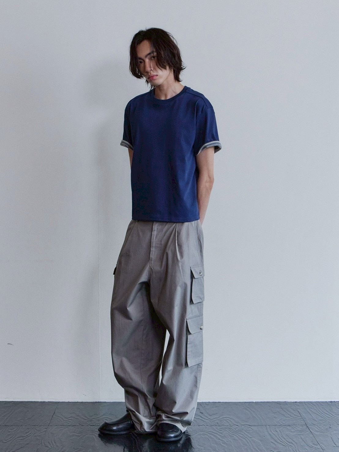 【Waviness】Stripe Layered T-shirts