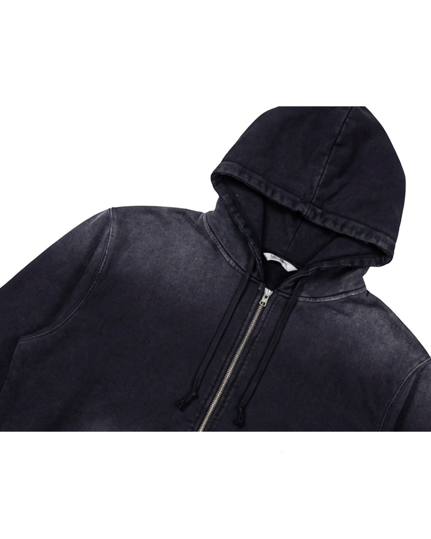 【BLR BLUER】Faded Layer Hoodie Zip-Up Jacket