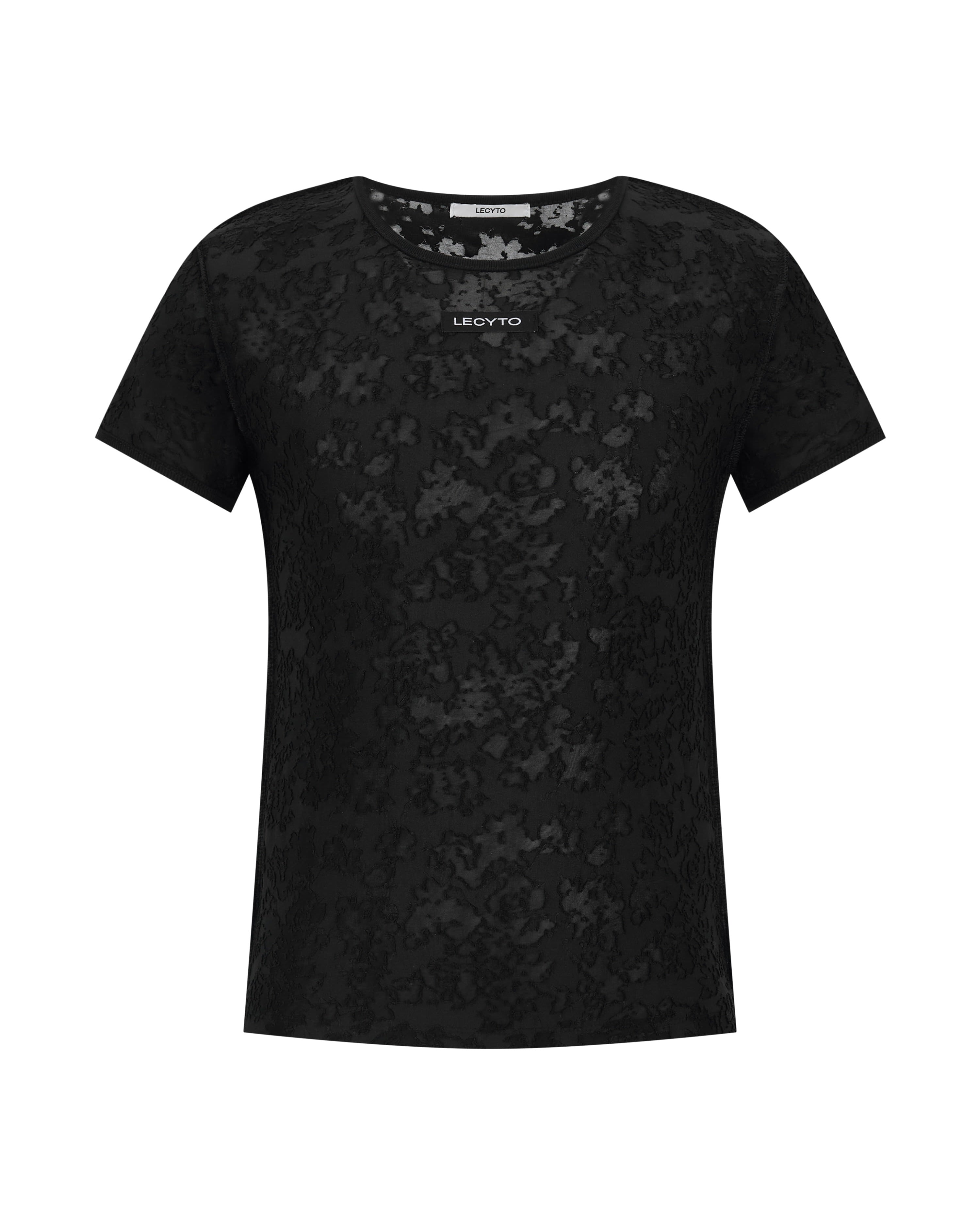 【LECYTO】Damask Lace T-Shirt
