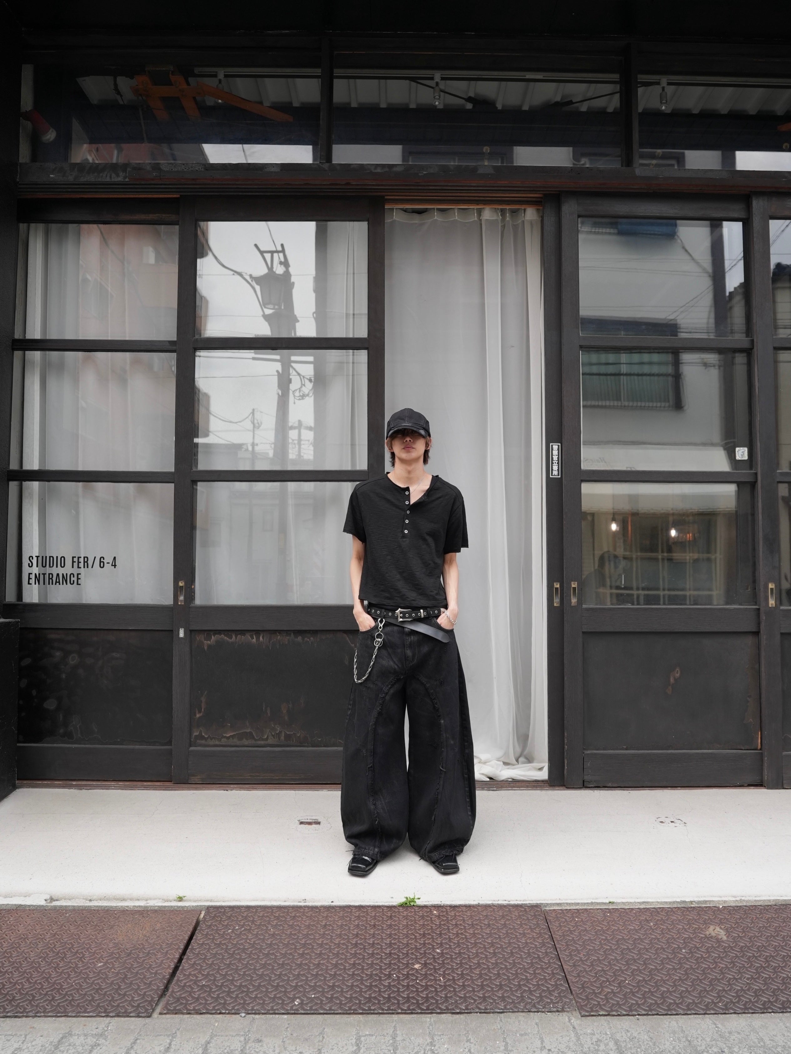 CHIKASHITSU PLUS HIGH】Washed coating denim pants – PRESSING WEB SHOP