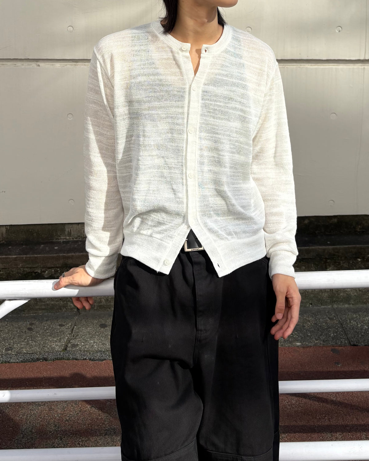 受注制【youll】basic crop cardigan (2color)