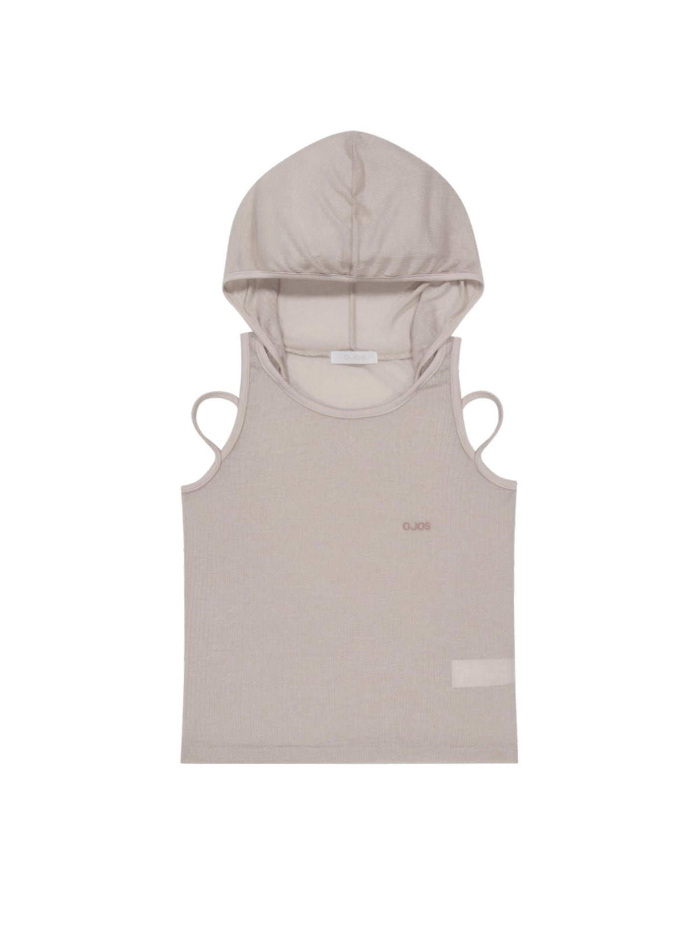【OJOS】Rib Hood Sleeveless