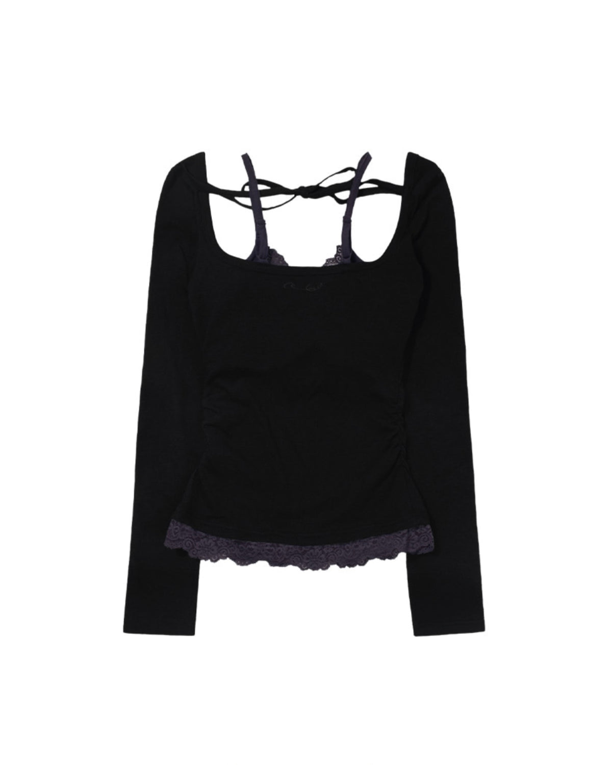 【FANCY CLUB】LACE LAYERED LONG SLEEVE