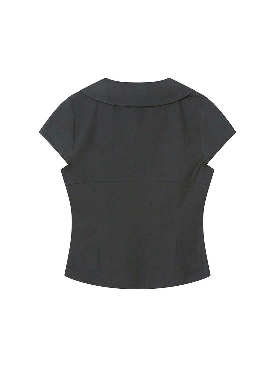 【Miseki seoul】Double button shirts top
